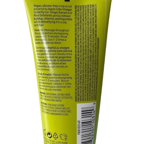 NWT FEKKAI Apple Cider Detox Scrub Apple Cider Detox for Scalp Hair Treatment - Picture 4 of 6